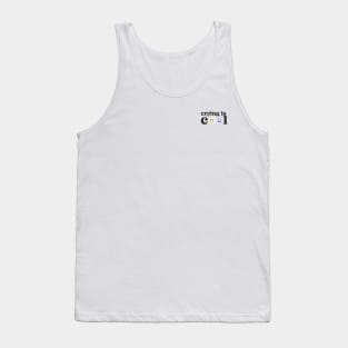 Crying is cool Tank Top